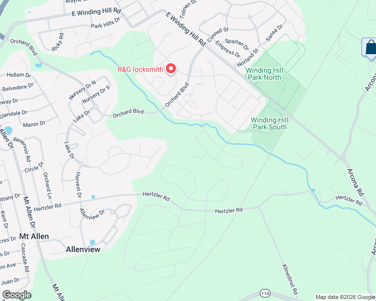 map of restaurants, bars, coffee shops, grocery stores, and more near in Allenview