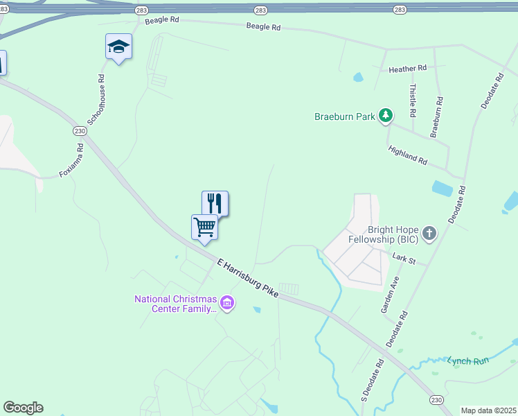 map of restaurants, bars, coffee shops, grocery stores, and more near 249 Cedar Avenue in Middletown