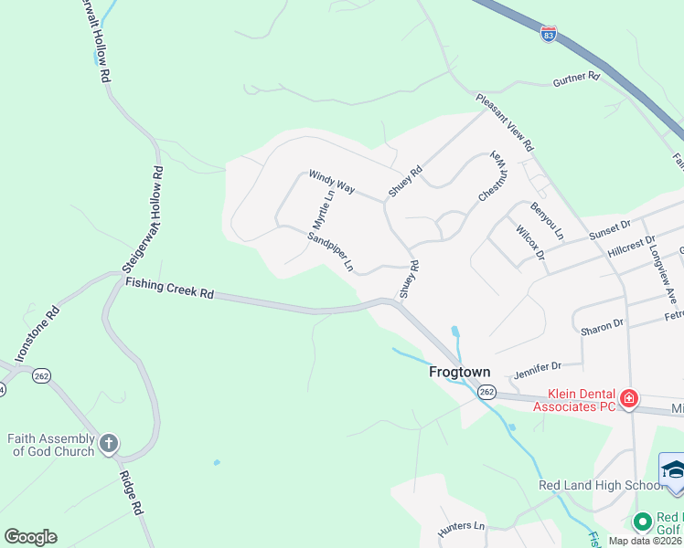 map of restaurants, bars, coffee shops, grocery stores, and more near 613 Sandpiper Lane in New Cumberland