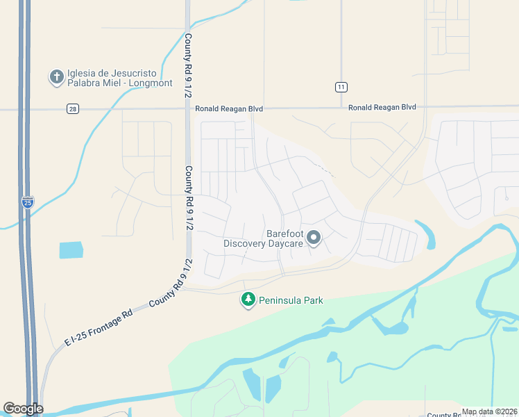 map of restaurants, bars, coffee shops, grocery stores, and more near 12679 Stone Creek Ct in Longmont