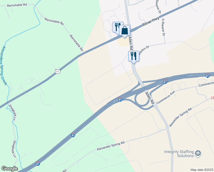 map of restaurants, bars, coffee shops, grocery stores, and more near 100 Goodman Drive in Carlisle