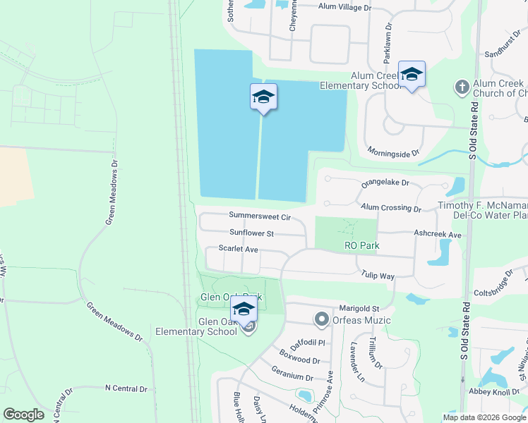 map of restaurants, bars, coffee shops, grocery stores, and more near 1589 Summersweet Circle in Lewis Center
