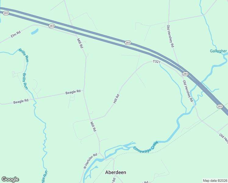map of restaurants, bars, coffee shops, grocery stores, and more near 3262 Hill Road in Elizabethtown