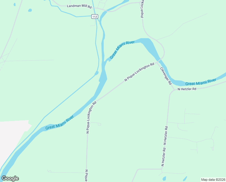 map of restaurants, bars, coffee shops, grocery stores, and more near 10175 North Piqua-Lockington Road in Piqua