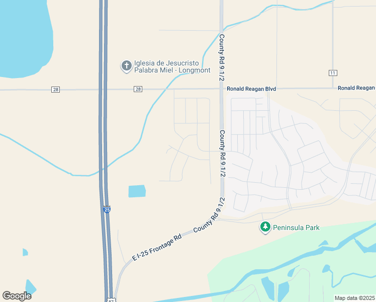 map of restaurants, bars, coffee shops, grocery stores, and more near 12600 Lake Catamount Parkway in Longmont