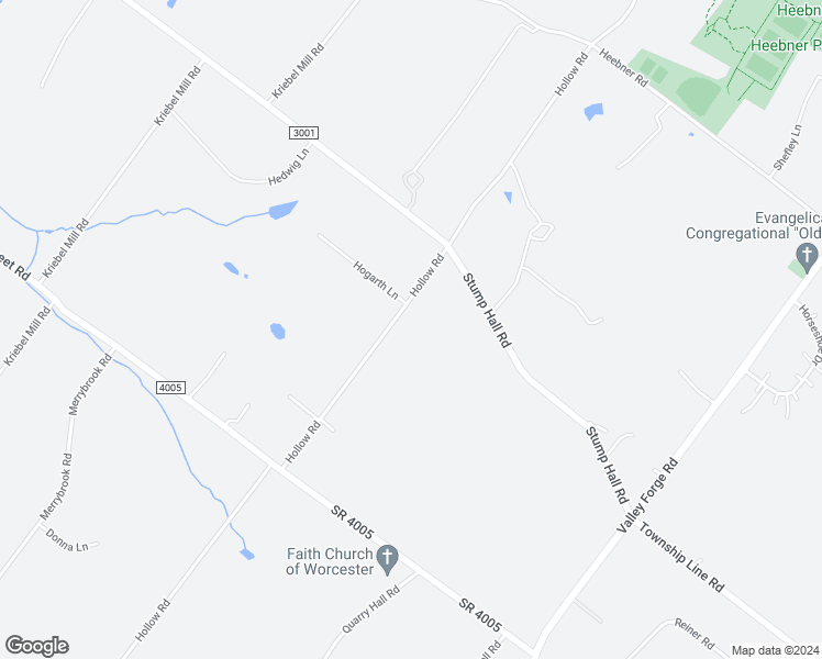 map of restaurants, bars, coffee shops, grocery stores, and more near 1458 Hollow Road in Collegeville