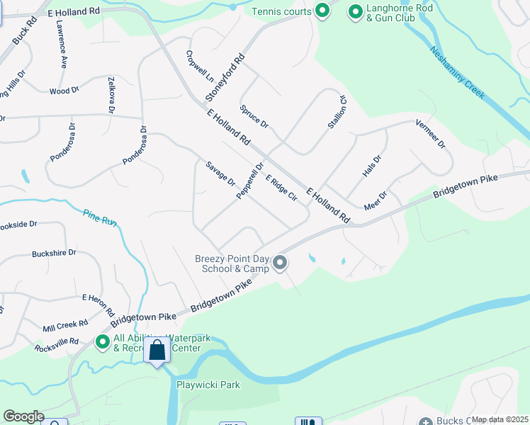 map of restaurants, bars, coffee shops, grocery stores, and more near 23 Savage Drive in Feasterville-Trevose