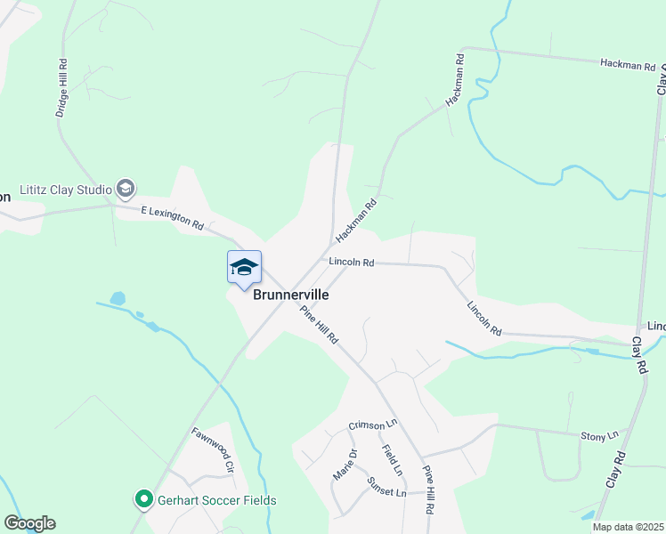 map of restaurants, bars, coffee shops, grocery stores, and more near 1401 Brunnerville Road in Lititz