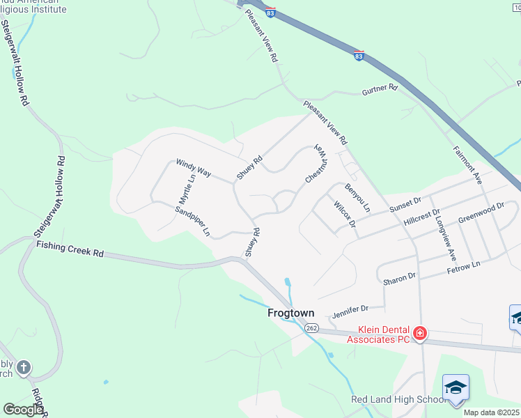 map of restaurants, bars, coffee shops, grocery stores, and more near 469 Chestnut Way in New Cumberland