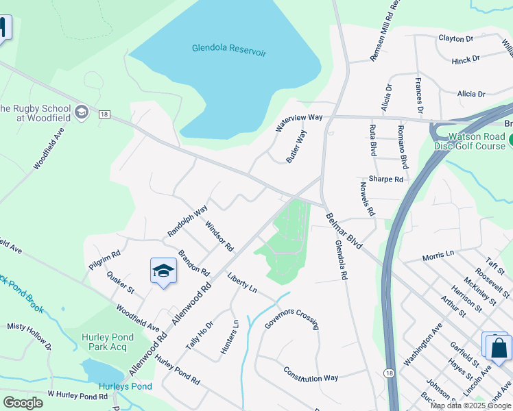 map of restaurants, bars, coffee shops, grocery stores, and more near 1604 Cammar Drive in Wall Township