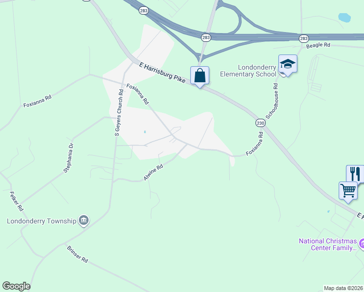 map of restaurants, bars, coffee shops, grocery stores, and more near 118 Alwine Road in Middletown