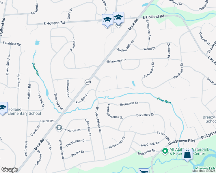 map of restaurants, bars, coffee shops, grocery stores, and more near 118 Pine Run Drive in Southampton