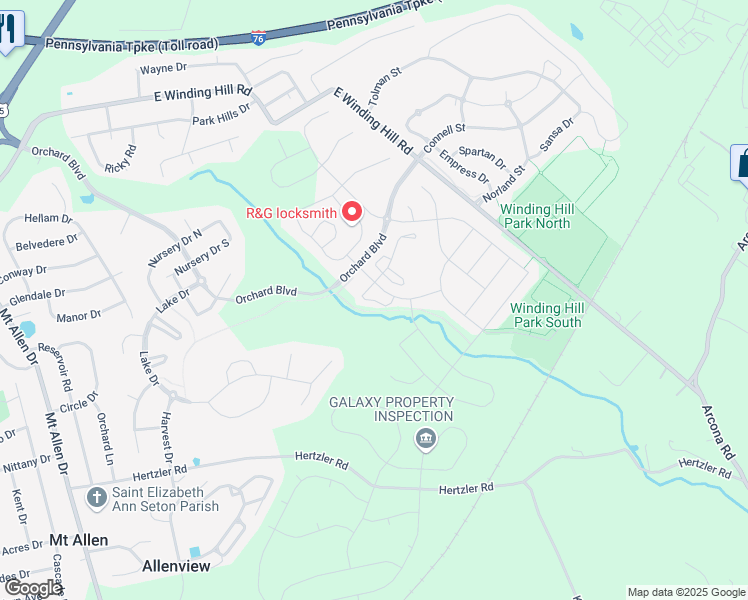 map of restaurants, bars, coffee shops, grocery stores, and more near 133 Keswick Court in Mechanicsburg