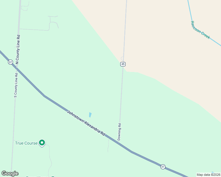 map of restaurants, bars, coffee shops, grocery stores, and more near 9283 Downing Road in Johnstown