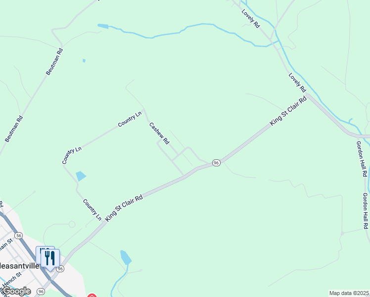 map of restaurants, bars, coffee shops, grocery stores, and more near 101 Almond Lane in Pleasantville