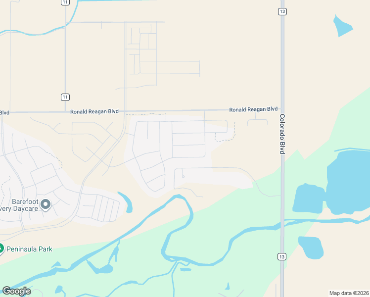 map of restaurants, bars, coffee shops, grocery stores, and more near 12656 Waterside Lane in Longmont