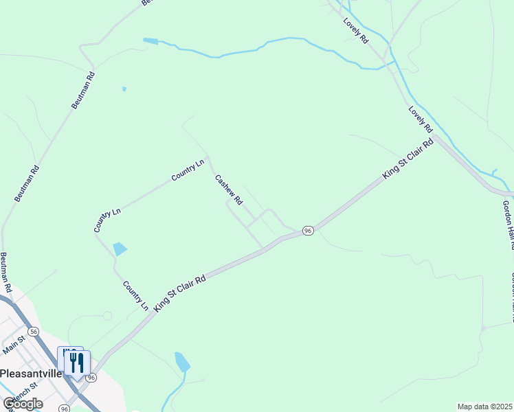 map of restaurants, bars, coffee shops, grocery stores, and more near 101-157 Almond Lane in Bedford County