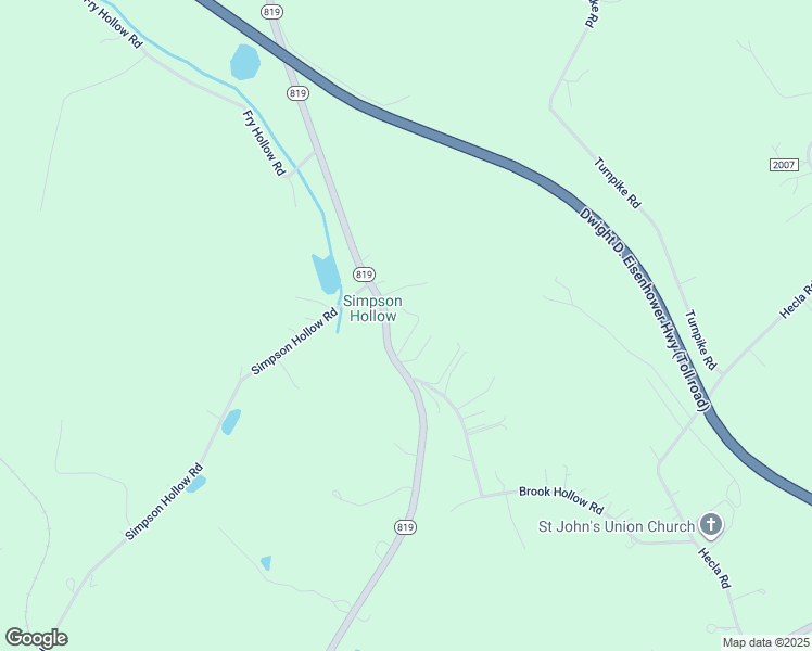 map of restaurants, bars, coffee shops, grocery stores, and more near Route 819 in Mount Pleasant