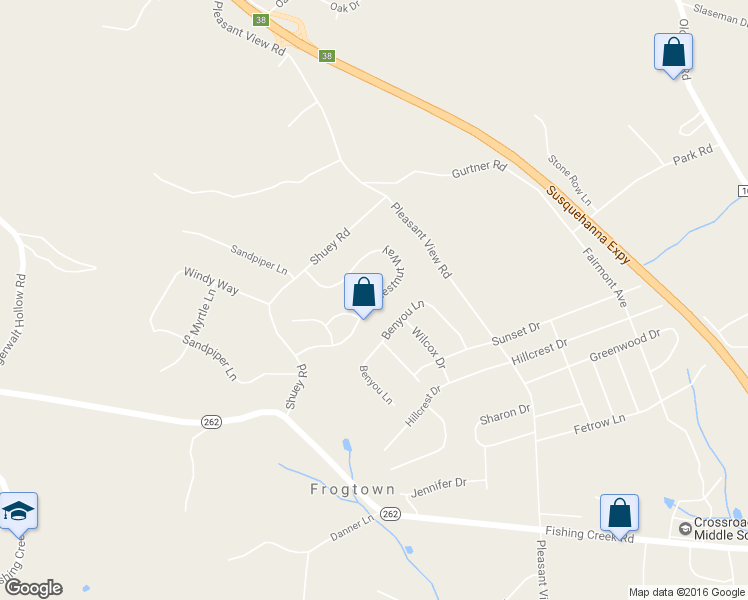 map of restaurants, bars, coffee shops, grocery stores, and more near 447 Chestnut Way in New Cumberland