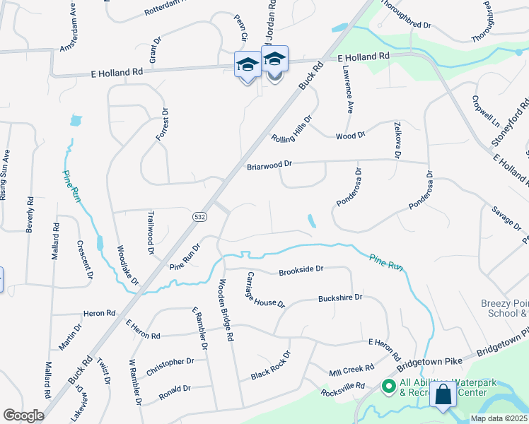 map of restaurants, bars, coffee shops, grocery stores, and more near 7 Wooden Bridge Court in Holland