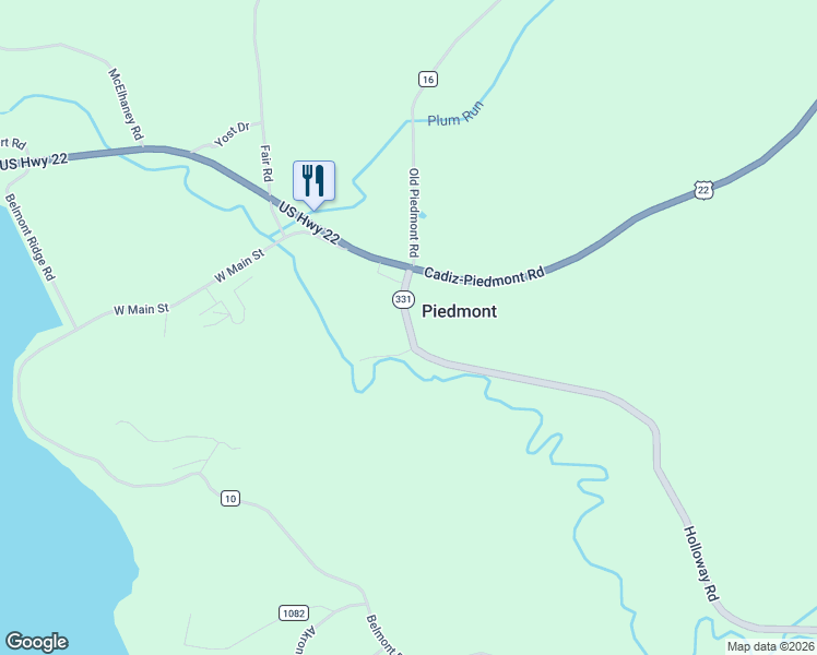 map of restaurants, bars, coffee shops, grocery stores, and more near 33542 Holloway Road in Flushing