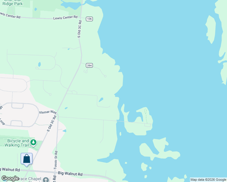 map of restaurants, bars, coffee shops, grocery stores, and more near 4493 S Old 3c Hwy in Westerville