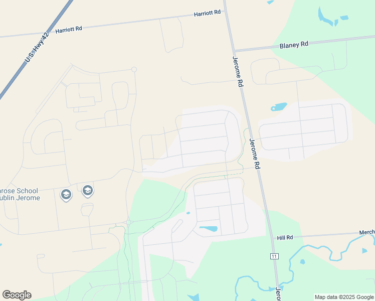map of restaurants, bars, coffee shops, grocery stores, and more near 8434 Chickasaw Way in Plain City