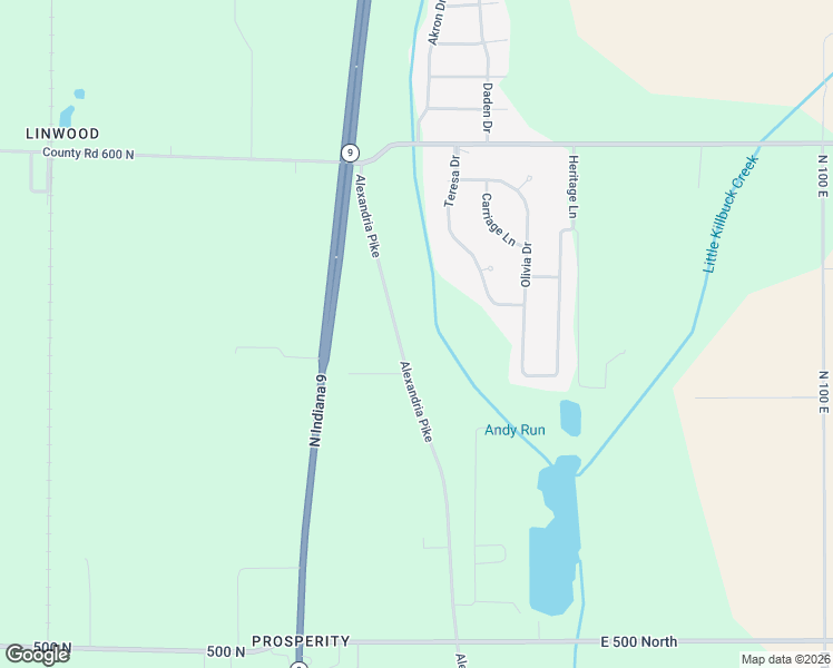 map of restaurants, bars, coffee shops, grocery stores, and more near 5600 Alexandria Pike in Anderson