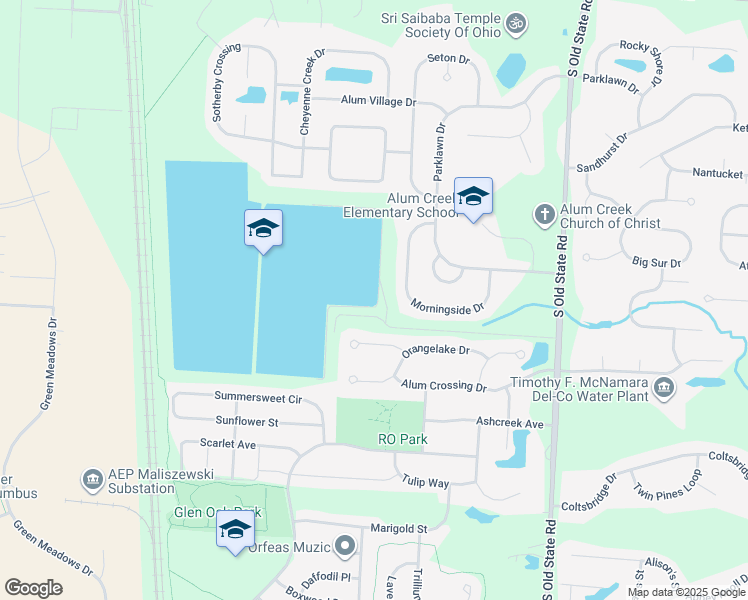 map of restaurants, bars, coffee shops, grocery stores, and more near 1929 Rocklake Court in Lewis Center