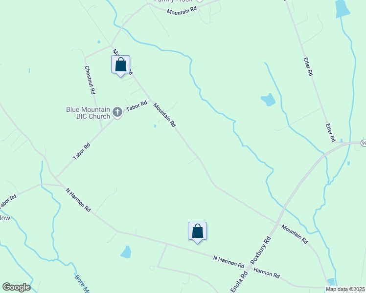 map of restaurants, bars, coffee shops, grocery stores, and more near 1528 Mountain Road in Newburg