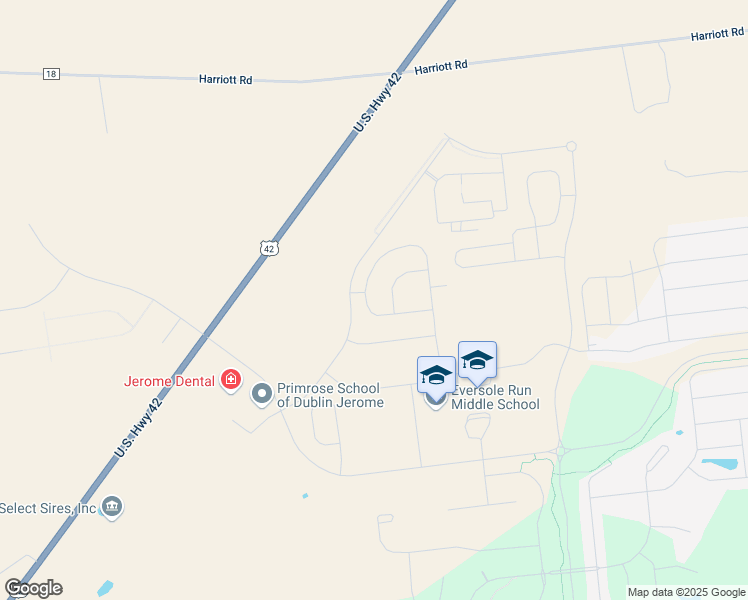 map of restaurants, bars, coffee shops, grocery stores, and more near 12257 U.S. 42 West in Plain City