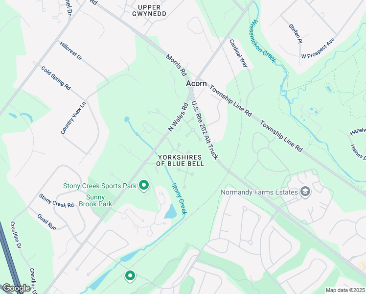map of restaurants, bars, coffee shops, grocery stores, and more near 388 Hobson Place in Blue Bell