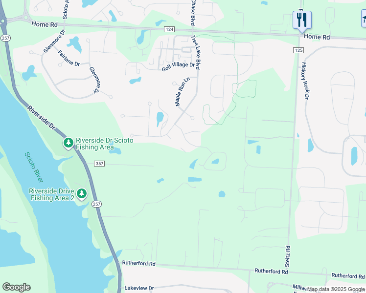map of restaurants, bars, coffee shops, grocery stores, and more near 4799 Turning Leaf Place in Powell