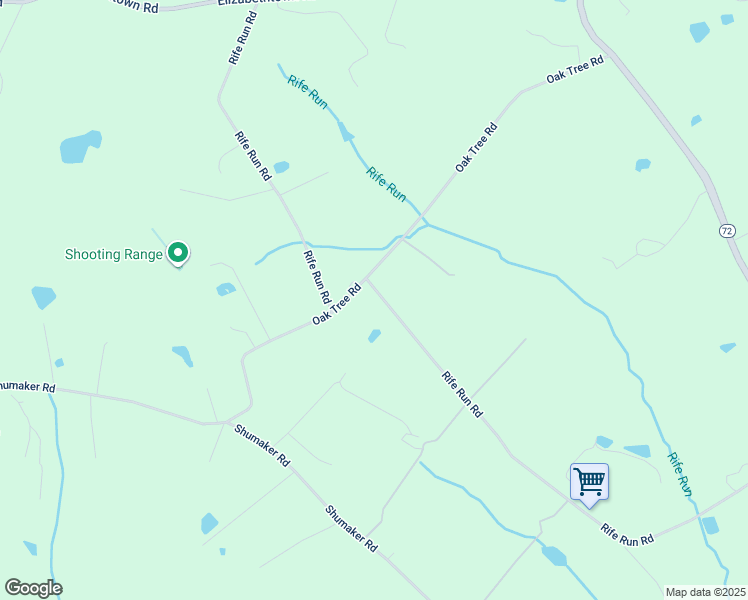 map of restaurants, bars, coffee shops, grocery stores, and more near 676 Rife Run Road in Manheim