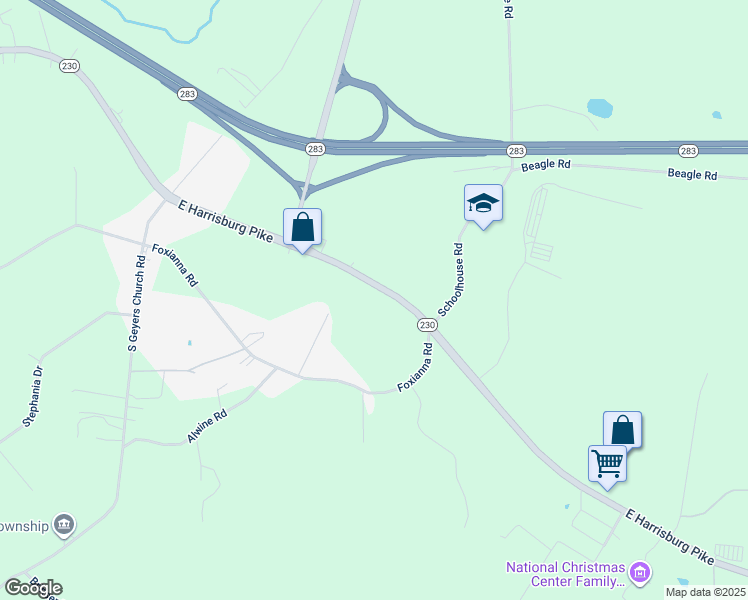 map of restaurants, bars, coffee shops, grocery stores, and more near 3084 East Harrisburg Pike in Middletown