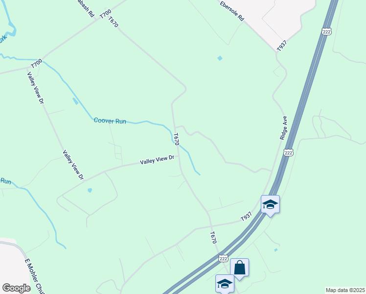 map of restaurants, bars, coffee shops, grocery stores, and more near 594 Glenwood Dr in Ephrata