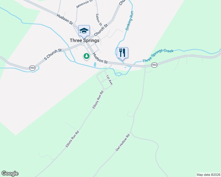 map of restaurants, bars, coffee shops, grocery stores, and more near 20811 1st Avenue in Three Springs