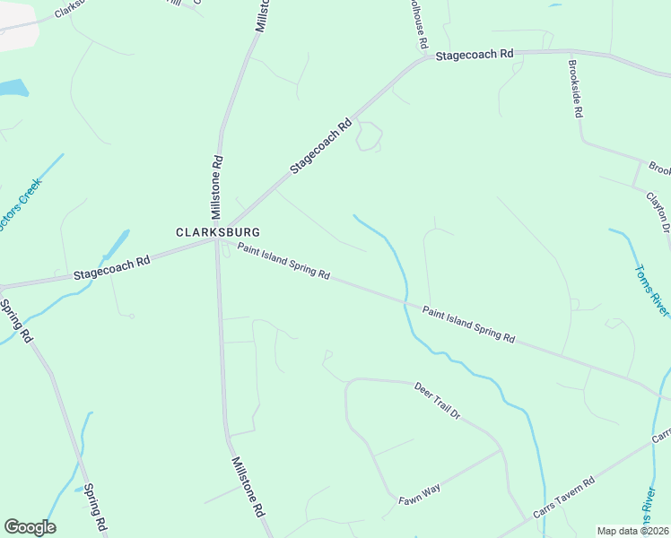 map of restaurants, bars, coffee shops, grocery stores, and more near 214 Paint Island Spring Road in Millstone