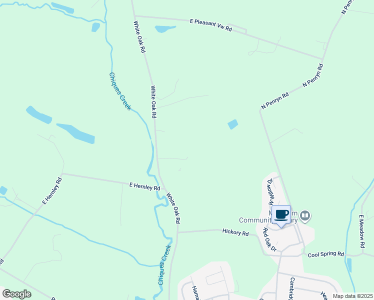 map of restaurants, bars, coffee shops, grocery stores, and more near 777 White Oak Road in Manheim