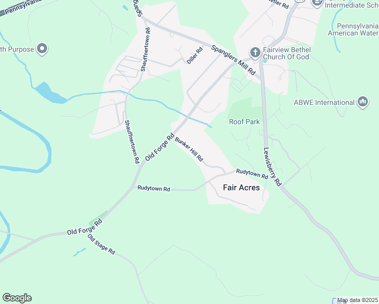 map of restaurants, bars, coffee shops, grocery stores, and more near 110 Bunker Hill Road in New Cumberland