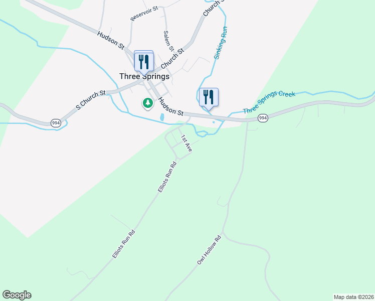 map of restaurants, bars, coffee shops, grocery stores, and more near 20811 1st Avenue in Three Springs