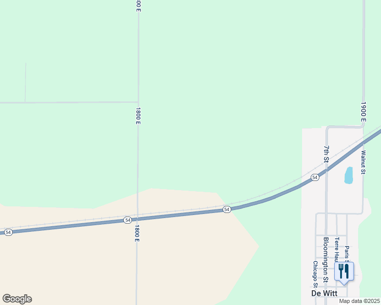 map of restaurants, bars, coffee shops, grocery stores, and more near in De Witt