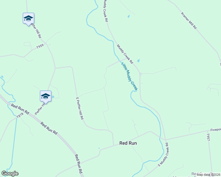 map of restaurants, bars, coffee shops, grocery stores, and more near in Red Run