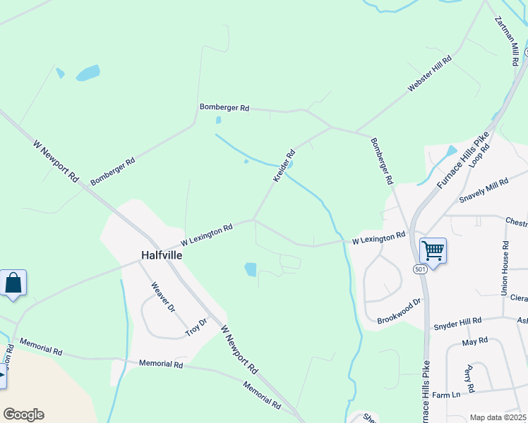 map of restaurants, bars, coffee shops, grocery stores, and more near 720 Kreider Rd in Lititz