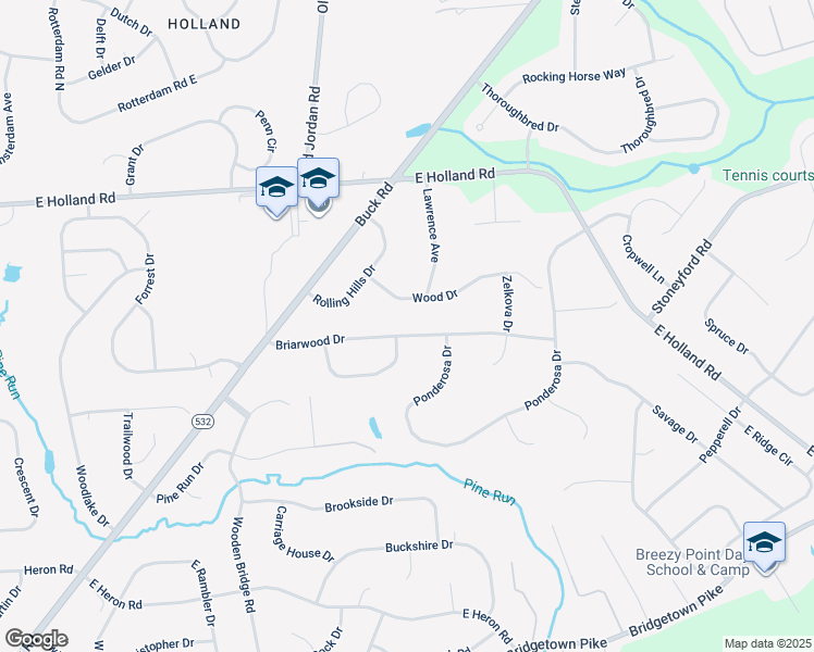 map of restaurants, bars, coffee shops, grocery stores, and more near 103 Briarwood Drive in Southampton