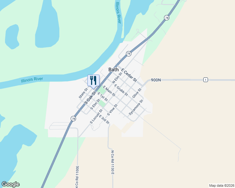 map of restaurants, bars, coffee shops, grocery stores, and more near 250-298 East Main Street in Bath