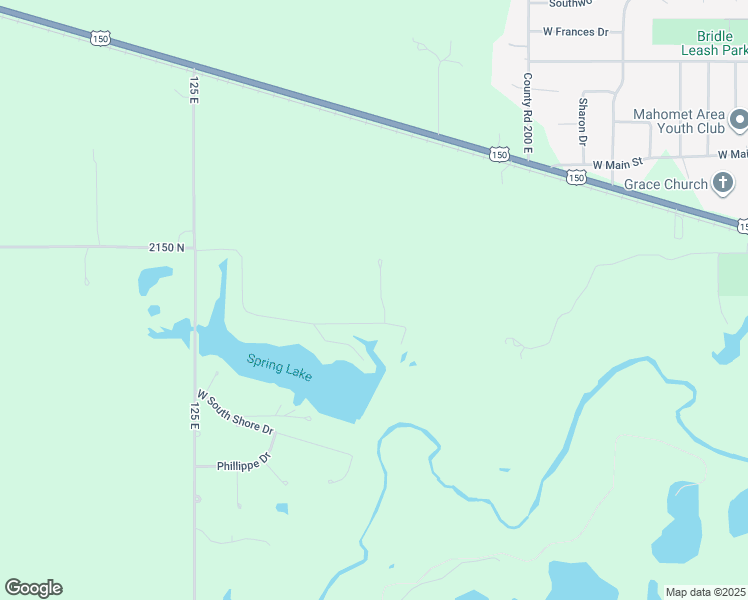 map of restaurants, bars, coffee shops, grocery stores, and more near 503 South Bryarfield Court in Mahomet