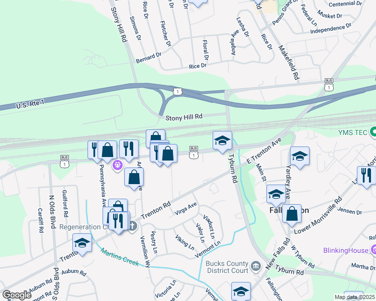 1087 U.S. 1 Business, Fairless Hills PA Walk Score