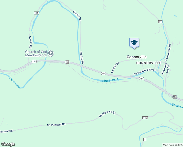 map of restaurants, bars, coffee shops, grocery stores, and more near 10549 Ohio 150 in Rayland