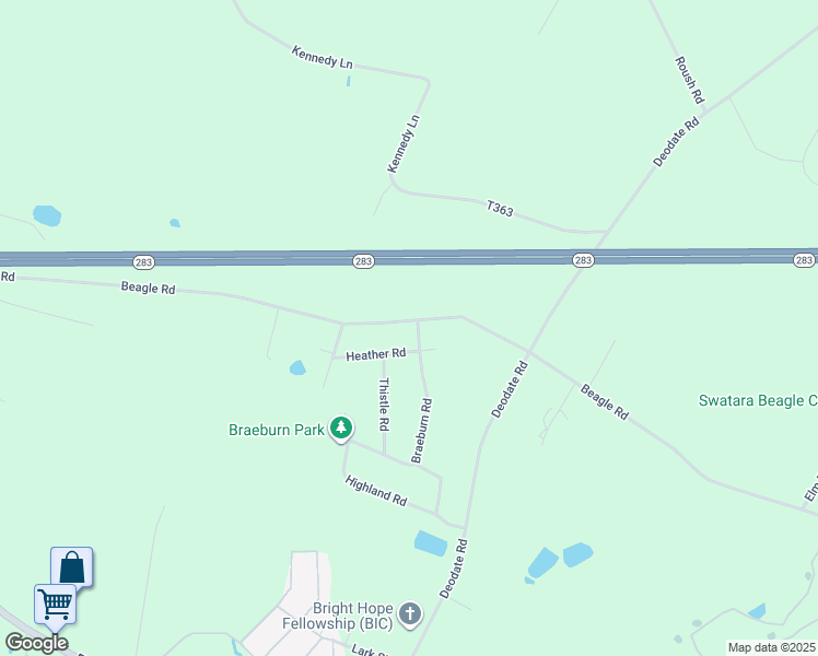 map of restaurants, bars, coffee shops, grocery stores, and more near 4307 Beagle Road in Elizabethtown